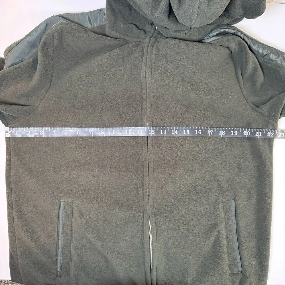 Banana‎ Republic Mens Green Fleece Full Zip Hoodie Jacket Size Large
